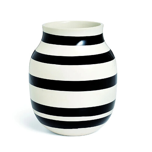 Kahler Design Vase en céramique Omaggio - H 20 cm - noir