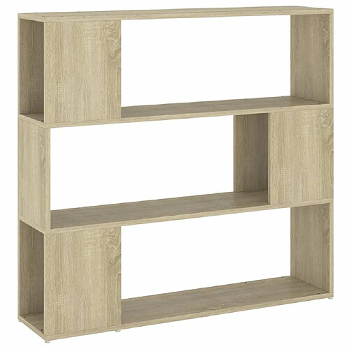 Maison Chic Armoire de livres - Bibliothèque - Séparateur de pièce Chêne sonoma 100x24x94 cm -GKD61446