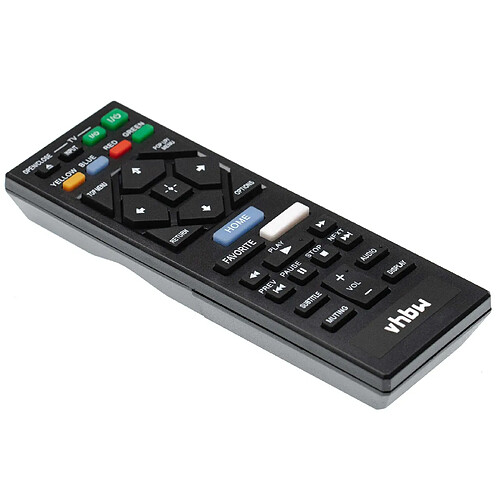 vhbw Télécommande compatible avec Sony BDP-S2500, BDP-S2900, BDP-S3500, BDP-S4500, BDP-S5500 Blu-Ray Disc Player - télécommande de rechange