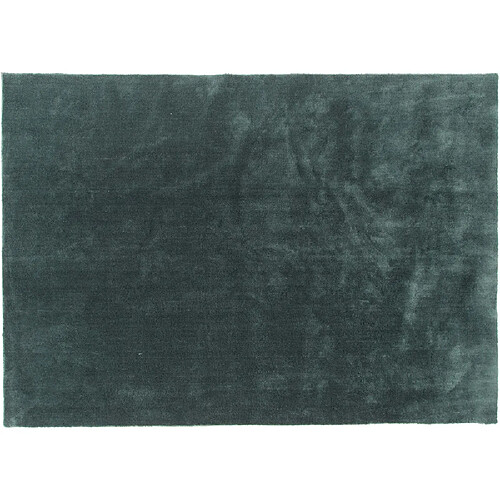 Venture Home Tapis en coton et polyester effet viscose vert Undra 240 x 170 cm.