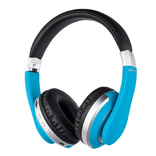 Universal Casque sans fil bleu Casque Bluetooth Casque stéréo pliable Casque de jeu avec microphone Carte TF pour téléphone iPad |