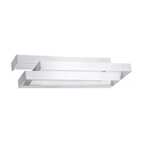 Luminaire Center Applique murale FROST acier blanc 2 ampoules