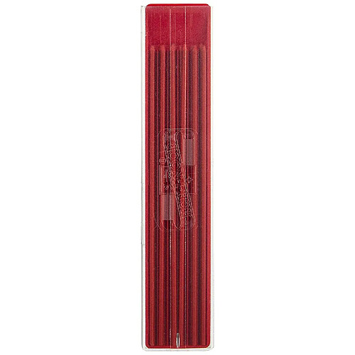 Koh-I-Noor Lot de 24 mines jetables de couleur Rouge Ø 2 mm