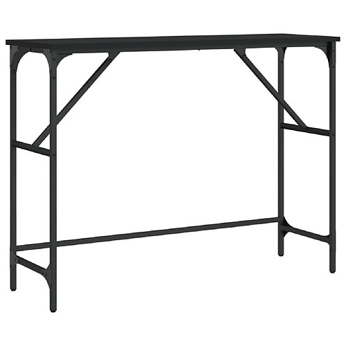 Maison Chic Table console | Meuble d'entrée | Table d'appoint noir 100x32x75 cm bois d'ingénierie -GKD52997