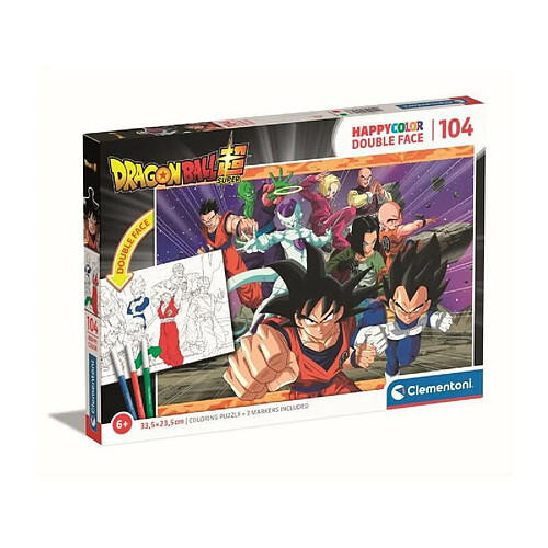 Puzzle Clementoni - Dragonball - a colorier - 104 pieces