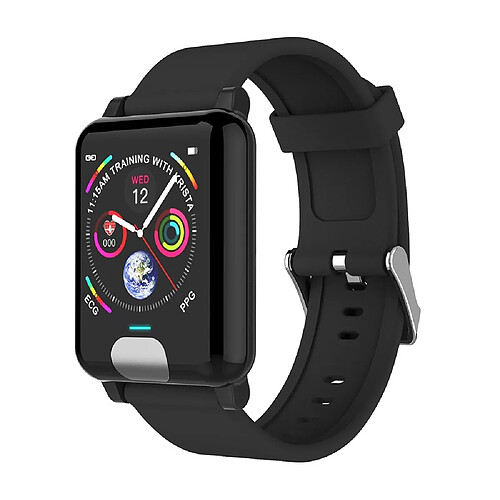 Wewoo Montre connectée E04 1,3 pouces Écran couleur IPS Smartwatch IP67 étanchebracelet en TPUrappel des appels de soutien / Surveillance de la fréquence cardiaque / pression artérielle / Soins à distance / Modes Sport multiples Noir