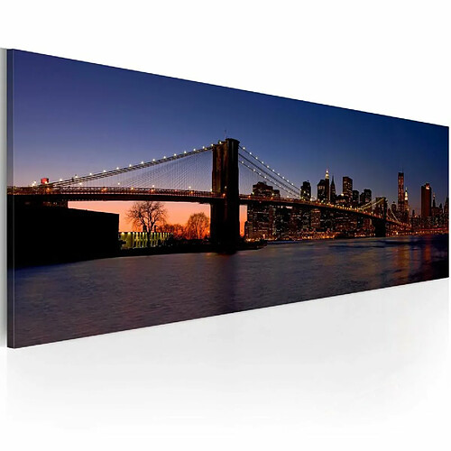 Paris Prix Tableau Imprimé Pont de Brooklyn Panorama 40 x 120 cm