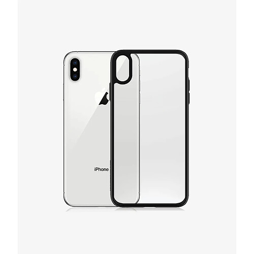 PANZERGLASS - Coque Transparente avec Bord Noir pour iPhone Xs Max