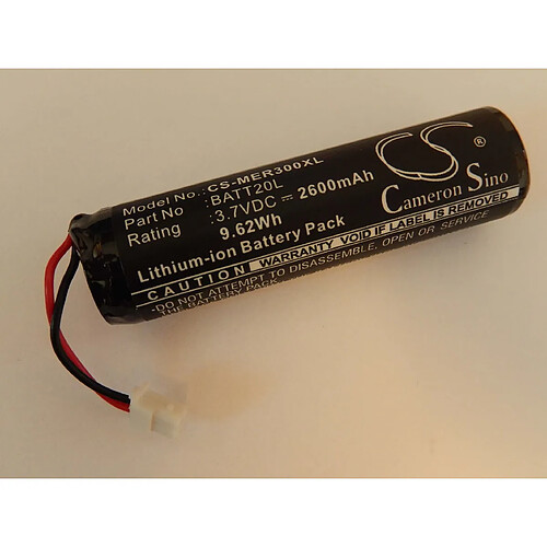 vhbw Li-Ion Batterie 2600mAh (3.7V) pour radio Midland ER200, ER300 comme BATT20L.