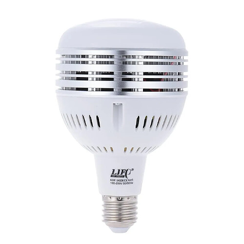 Justgreenbox Lampe de modélisation de studio d'ampoule E27 5400K équilibrée par lumière du jour de 60W LED pour l'éclairage vidéo de photographie 100 ~ 250V - T3654657595104