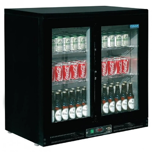 Arrière Bar Réfrigéré 198 Litres - Polar - R600a - Acier peint2Vitrée/coulissante 900x520x850mm