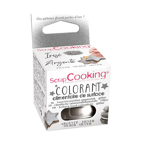 Scrapcooking Colorant de surface - Argenté 5 g