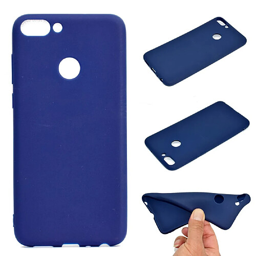 Coque en TPU soft bleu foncé mat pour Huawei Honor 9 Lite