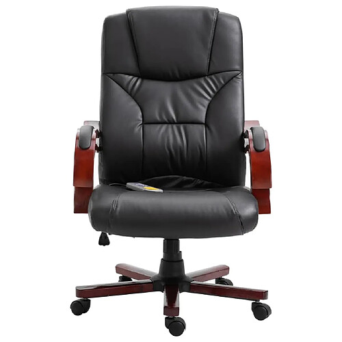 Maison Chic Chaise Gaming | Chaise de bureau Ergonomique Fauteuil Noir Similicuir -GKD14342