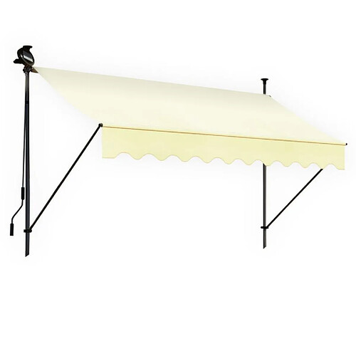 Blumie Store banne 300x150 cm avec éclairage led et manivelle