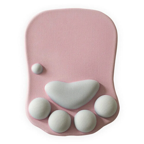 Universal Mignon chat griffe souris bureau exclusif silicone tapis poignet créatif tapis de souris avec repos poignet tapis de souris rose