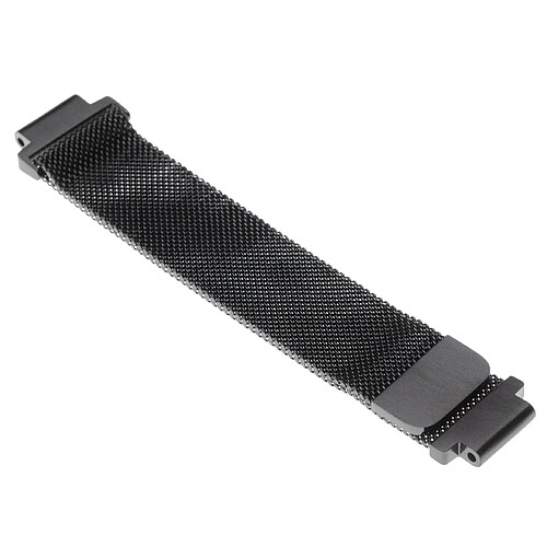 vhbw bracelet acier inoxydable noir fermeture magnétique compatible avec Garmin Approach S20, S5, S6