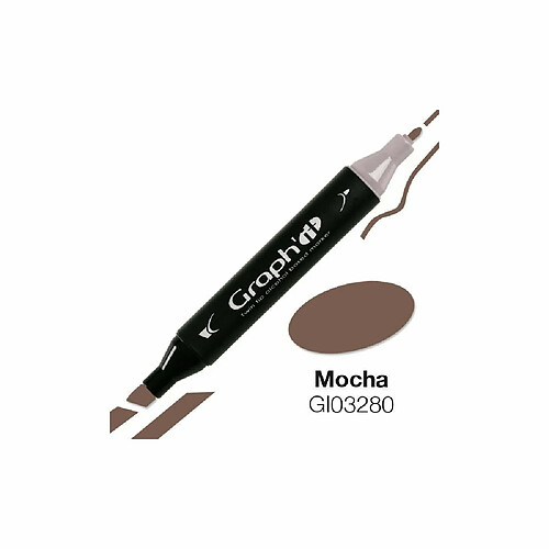 Graph It Marqueur Graph'It à double pointe - Mocha