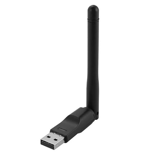 Shot Adaptateur Wifi USB pour PC & MAC Sans Fil Amplificateur Recepteur 150Mbps (NOIR)