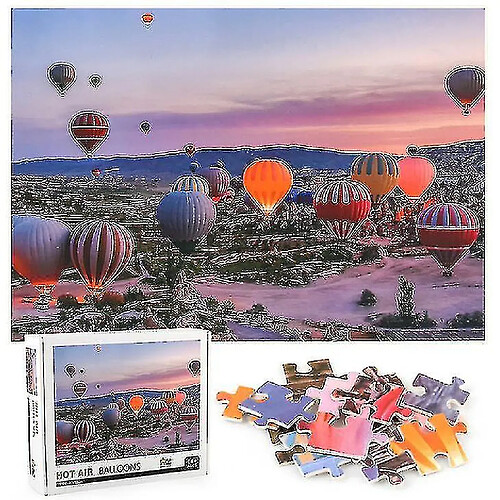 Universal Puzzle de puzzle de la montgolfière, 1000 PCS Puzzle de décompression éducative, WA