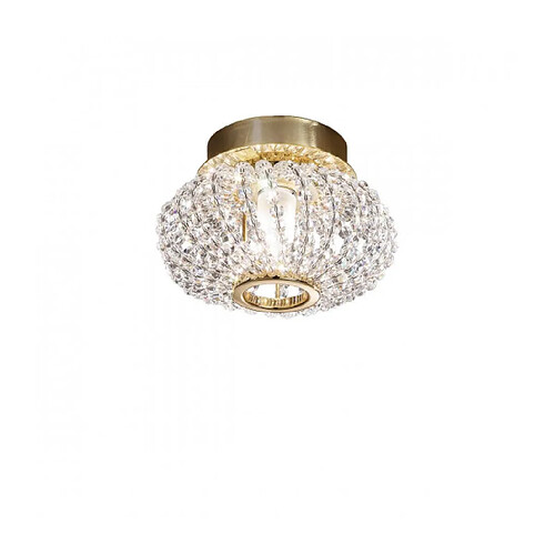 Luminaire Center Spot design en cristal CARLA Or 24 Carats 1 ampoule