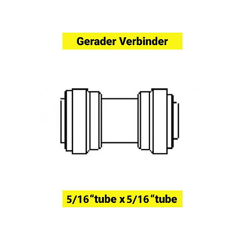 ich-zapfe Connecteur droit pour tuyau 5/16