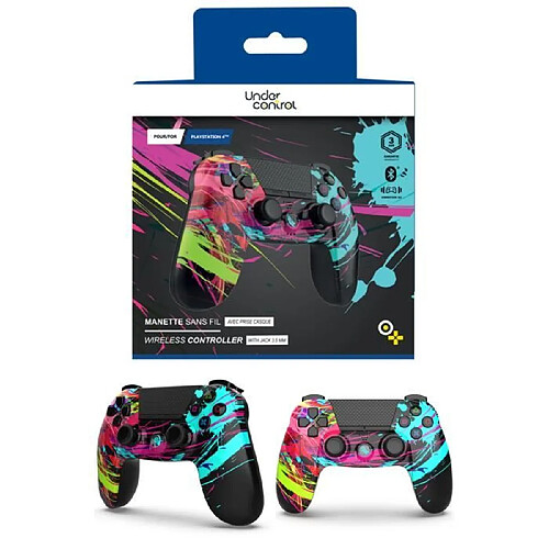 Under Control Manette PS4 PlayStation Bluetooth STREET ART NOIRE Bluetooth