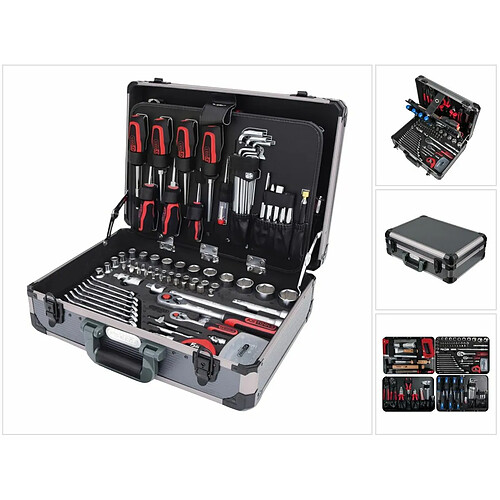 BRILLIANT TOOLS KS Tools Ensemble d'outils universels - 149 pièces en acier au chrome vanadium (911.0649) Embout / clé mixte / tournevis / cliquet