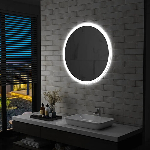 vidaXL Miroir à LED pour salle de bain 80 cm