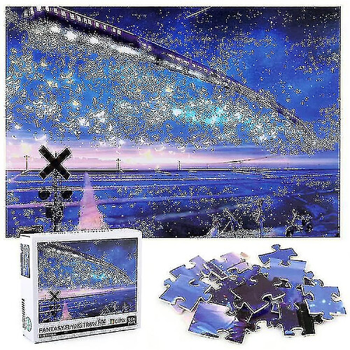 Universal 1000pcs Décompression Jigsaw Puzzles Puzzles Toys, Train interstellaire JI