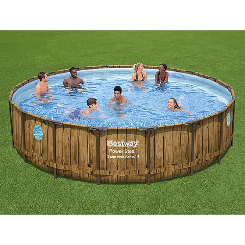 Bestway Ensemble de piscine Power Steel 549x122 cm