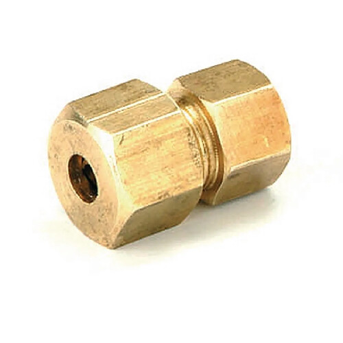 raccord union à compression - j501 - droit - femelle - diamètre 18 vers 15 x 21 - pour tube cuivre - comap 8501047