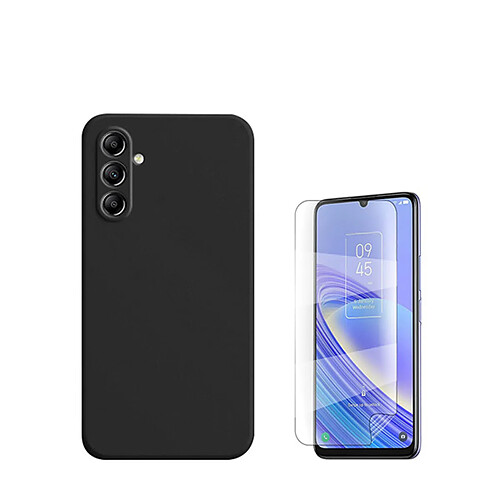 Hydrogel Cover Plein Cover Kit avant + cas de silicone liquide Phonecare pour Samsung Galaxy A05s - le noir