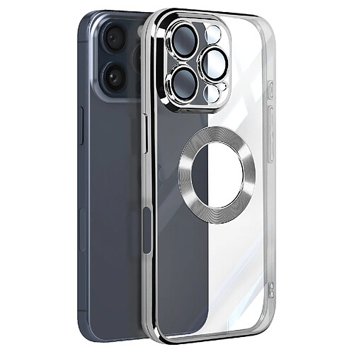 Avizar Coque Série Glam pour iPhone 16 Pro Antichoc Argent