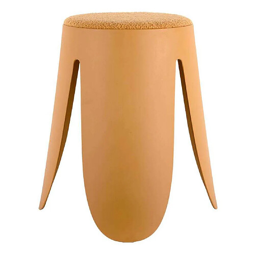 LEITMOTIV Tabouret en polypropylène Savor ocre.