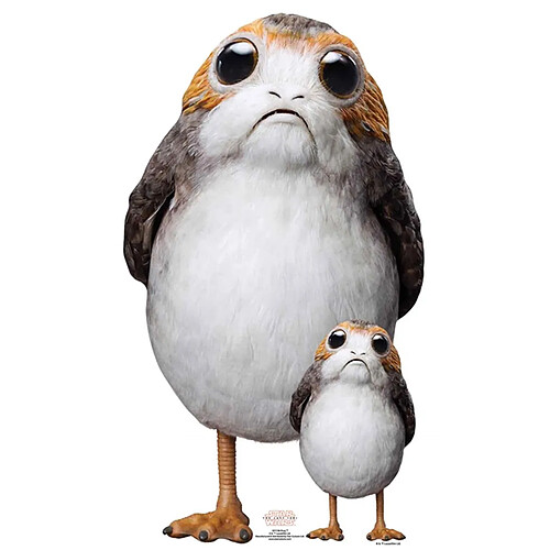 Bebe Gavroche Figurine en carton taille réelle Porg Star Wars VIII