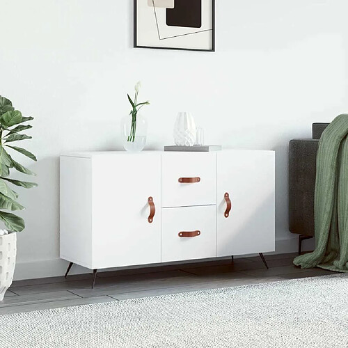 Maison Chic Buffet,Meuble de Rangement,commode pour salon,Cuisine blanc 100x36x60 cm bois d'ingénierie -MN56807