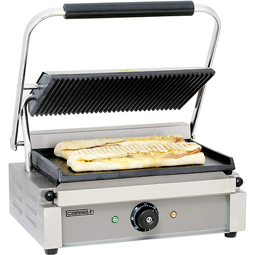 Grill panini plaques rainurée/lisse 2200w - cgprl - CASSELIN