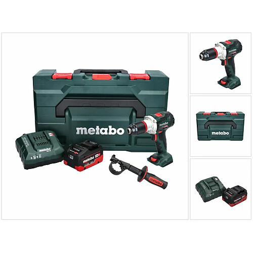 Metabo BS 18 LTX BL I Perceuse-visseuse sans fil 18 V 130 Nm + 1x Batterie 8,0 Ah + Chargeur + metaBOX