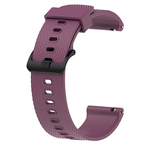 Wewoo Bracelet pour montre connectée Dragonne Sport en silicone Garmin Vivoactive 3 20mm Violet