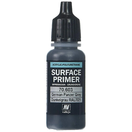 Vallejo AV Polyuréthane 17 ML ? Primer German Panzer Grey (ral 7021).