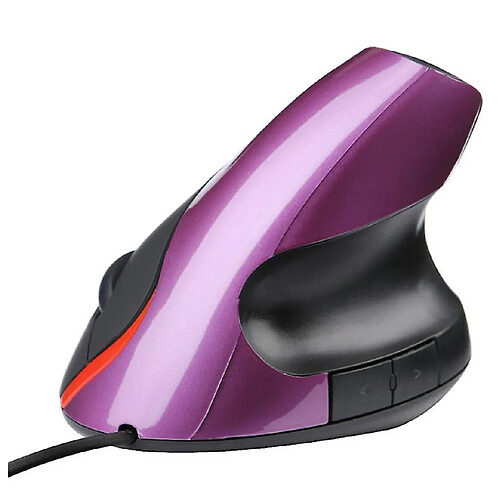 Universal Souris verticale filaire 2.4G USB PC ordinateurs portables souris défilante optique, violet