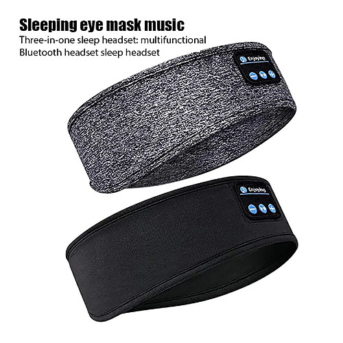 GUPBOO Casque sans fil Bluetooth écouteurs de sommeil casque de musique doux élastique confortable casque de musique Mp3 sommeil latéral