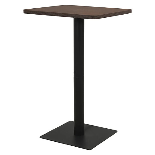 vidaXL Table de bistro Cendre foncé 78,5x78,5x107 cm