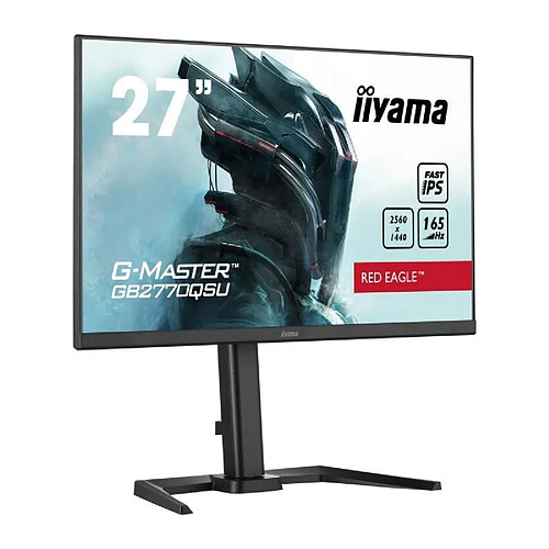 Ecran PC Gamer - IIYAMA G-Master Red Eagle GB2770QSU-B5 - 27 WQHD - Dalle IPS - 0.5ms - 165Hz - HDMI / DisplayPort / USB - FreeS