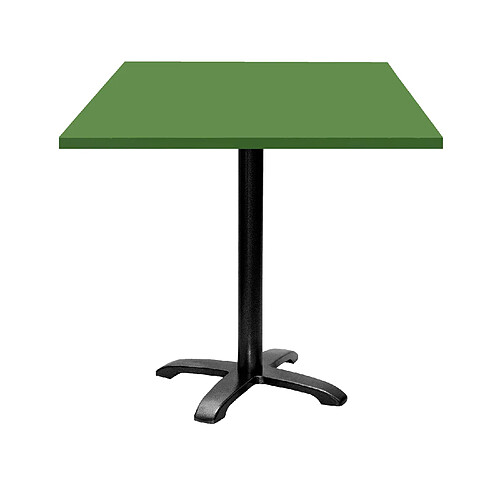 Restootab Table 70x70cm - modèle Bazila vert