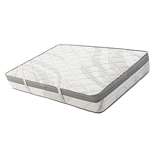 Visiodirect Matelas réversible BELA mousse mémoire de forme, ferme, indépendance du couchage, avec face été/hiver 180x200x26cm