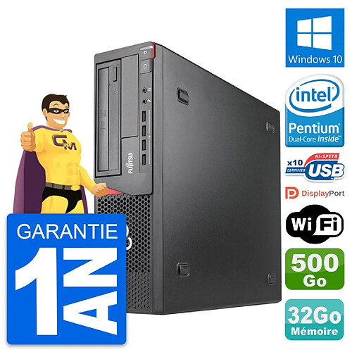 PC Fujitsu Esprimo E920 DT Intel G3220 RAM 32Go Disque 500Go Windows 10 Wifi · Occasion