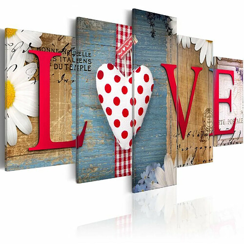 Paris Prix Tableau Imprimé LOVE Handmade 50 x 100 cm