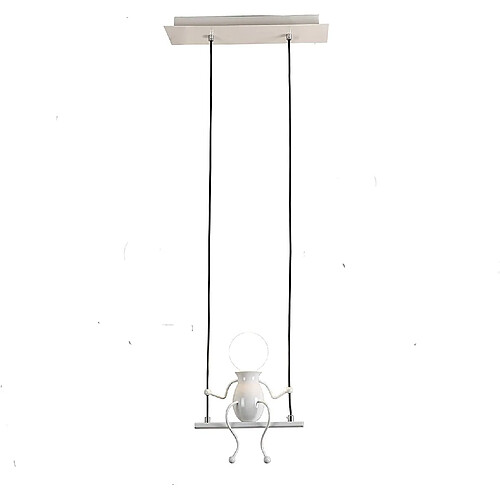 Stoex Moderne Suspension Créatif Poupée Fer Gens Balançoire Enfants Lampe suspendue Sa